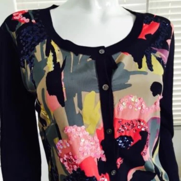 DKNY Sequence silk sweater - Picture 3 of 6